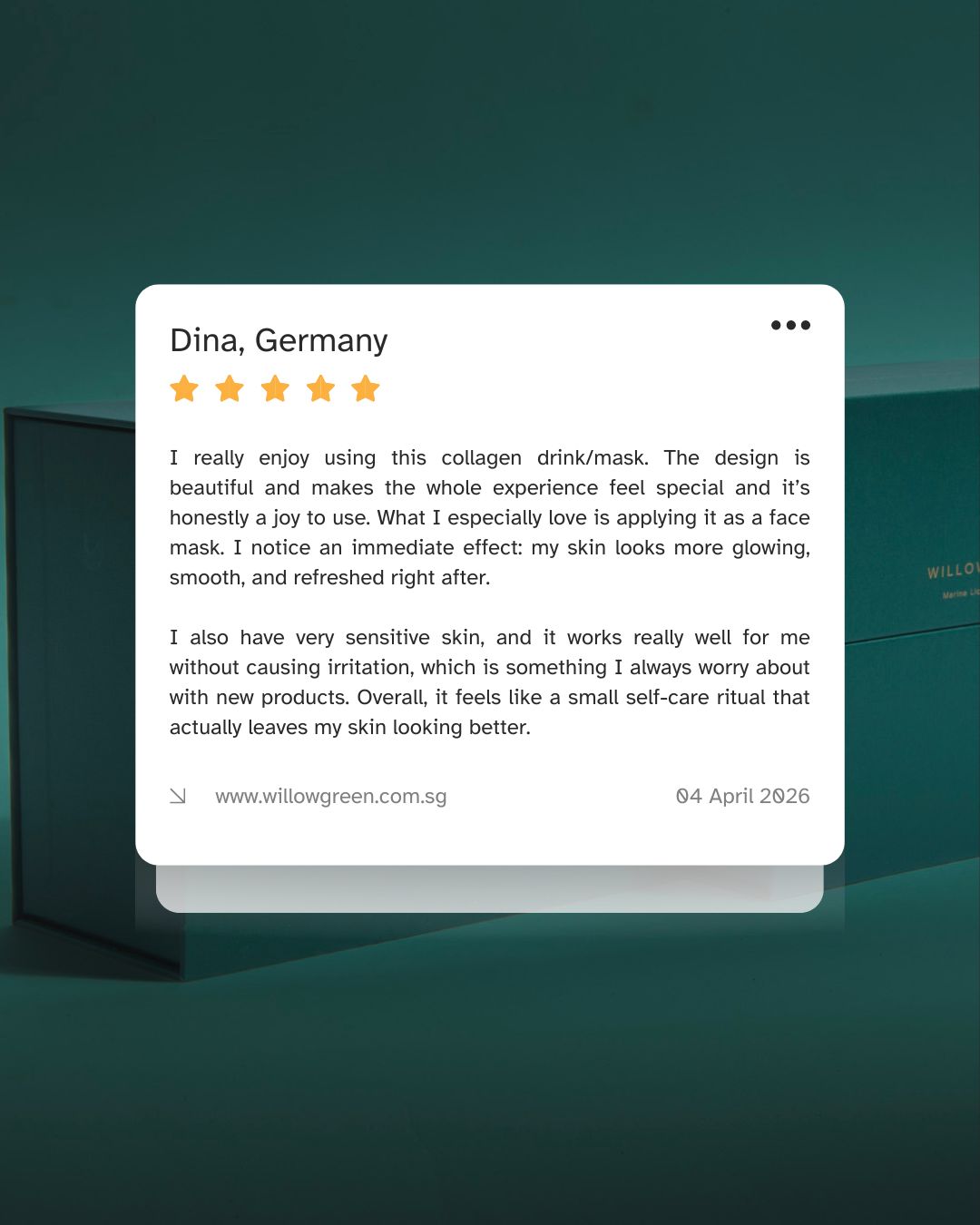 The People Have Spoken. 💚
And just to be clear—we didn’t write that. She did. ✨
From Tokyo to London to Singapore, this is what a few weeks of making clean collagen part of your routine can look like.
Real people. Real routines. Real experiences.
Your turn next?
Link in bio.
#thenaturalway #willowgreen #collagenbeauty #BeautyInsideOut #liquidcollagen # #jointhealth #naturalbeauty #skinhealth #skincareroutine #healthyskin #beautyfromwithin #youthfulskin #beautysupplements #skincareaddict #skincare #antiaging #RadiantSkin #collagendrink #HealthyLiving #glowingskin #HealthyHair #LiquidBeauty #naturalbeauty #antioxidants #cleanlabel #extra #men #real