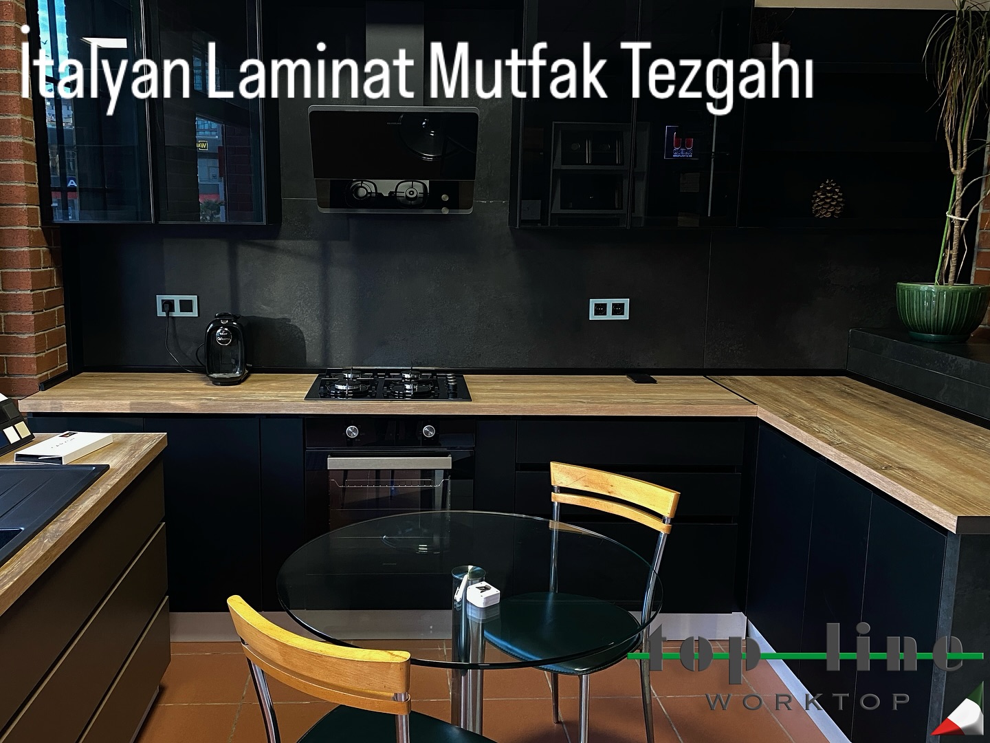 Ahşap görünümlü İtalyan laminat tezgahlar