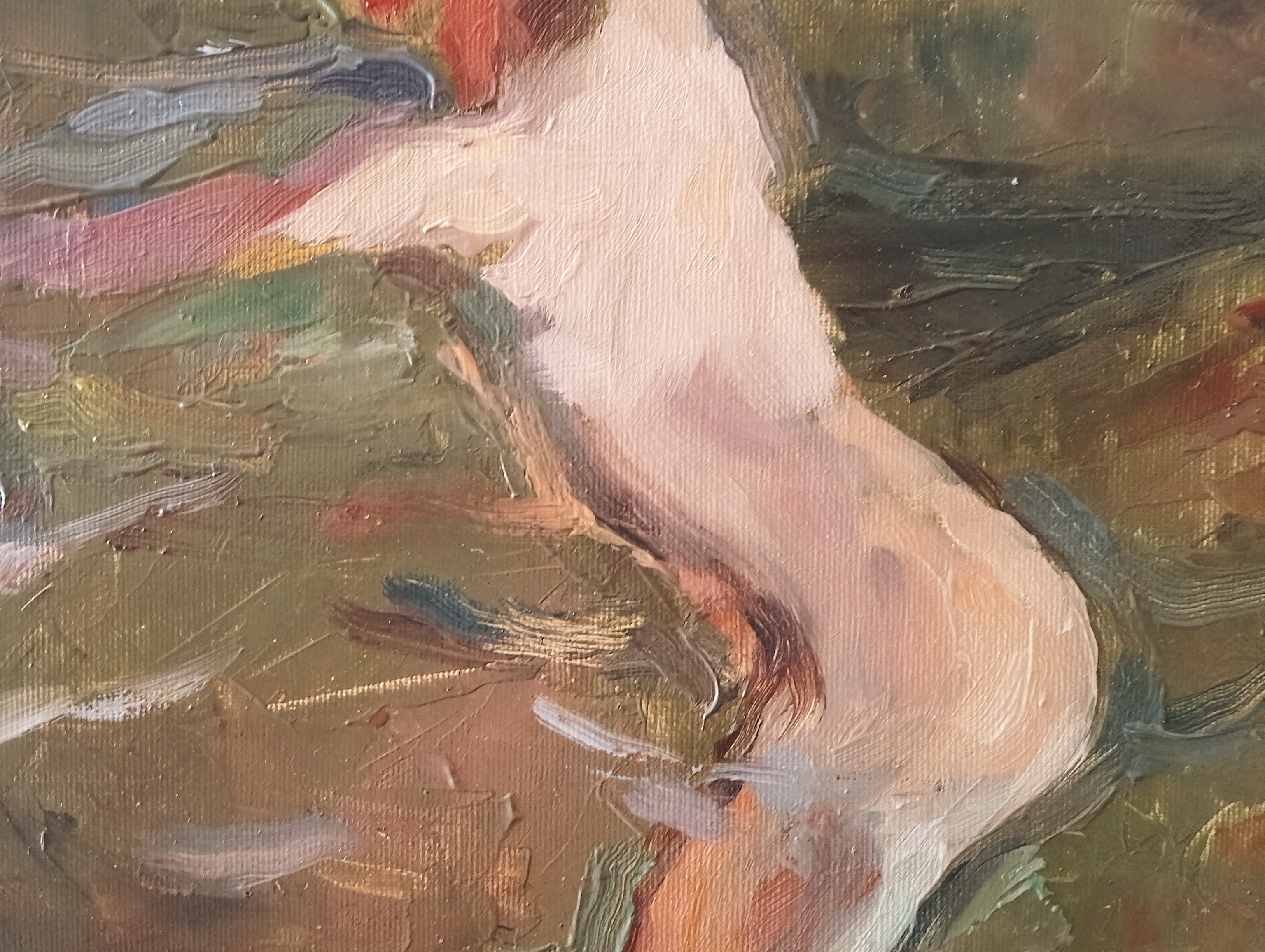 "Nadadores" oil on linen copy #art #sorolla #copy #artist #ivosirakov #oilpaintings
